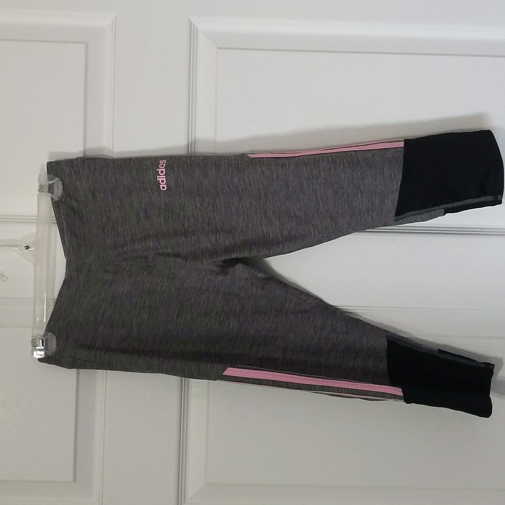 Adidas gray Capri leggings